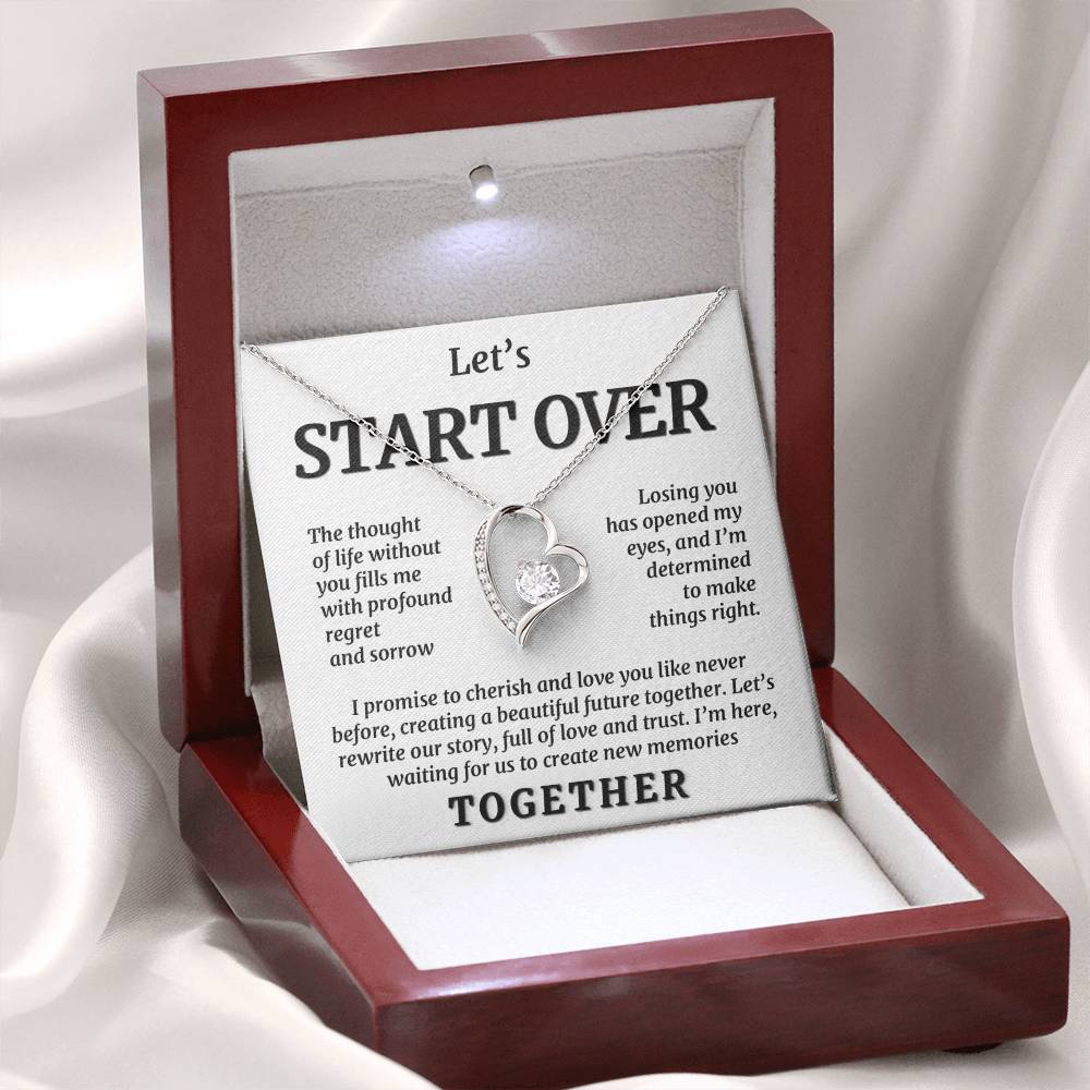 Let's Start Over Together, Forever Love Necklace