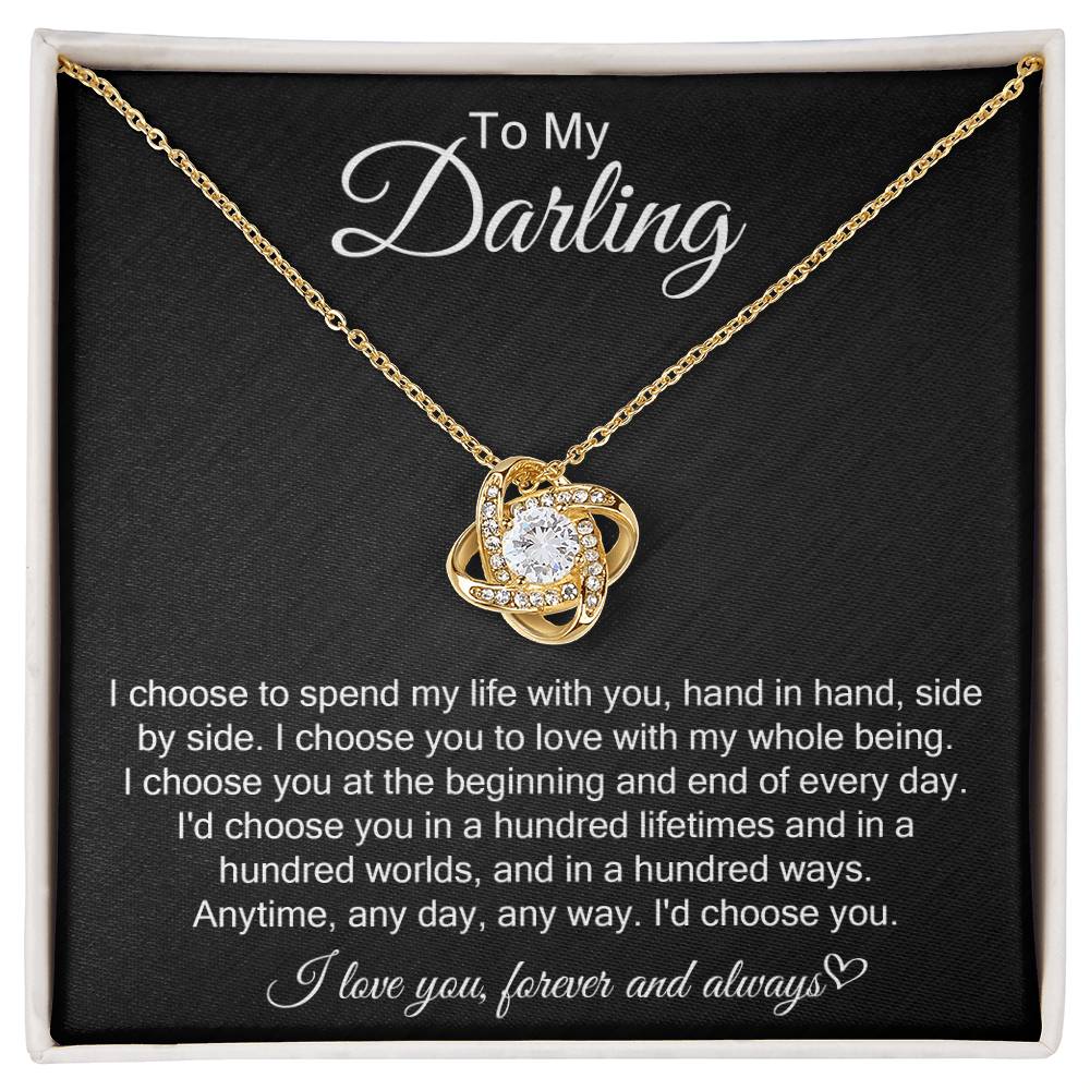 Love Knot Necklace: I Choose You