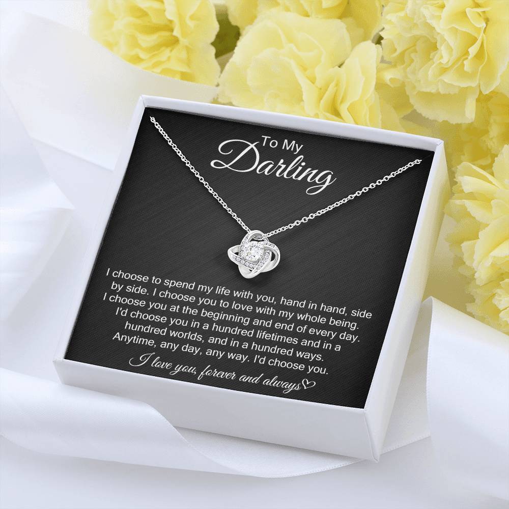 Love Knot Necklace: I Choose You