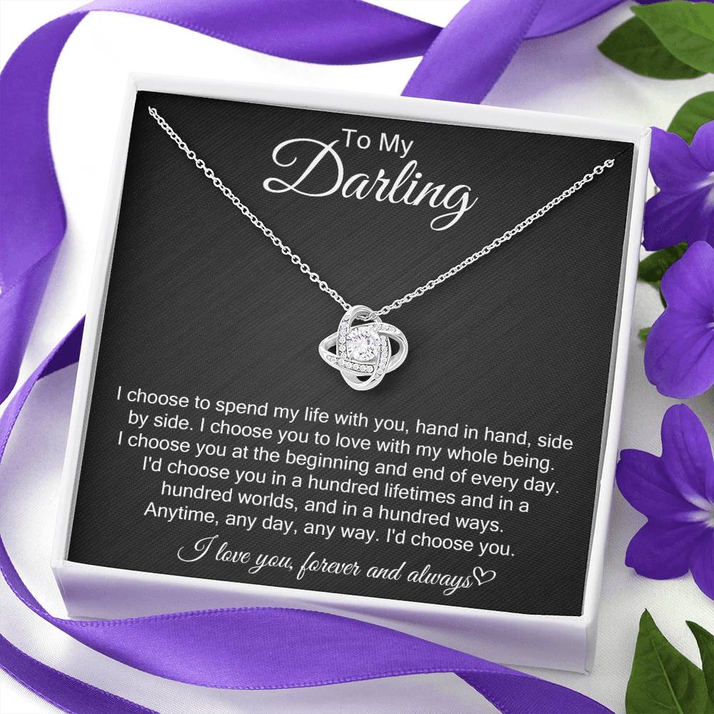 Love Knot Necklace: I Choose You