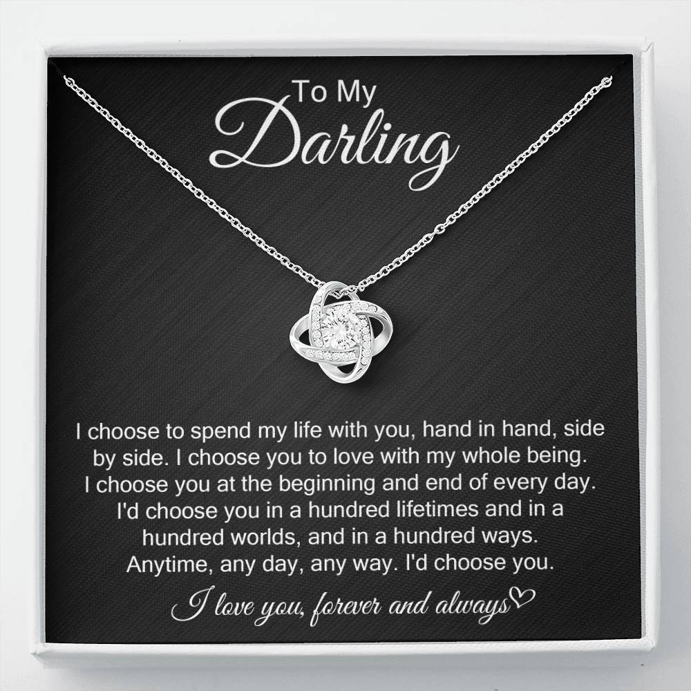 Love Knot Necklace: I Choose You