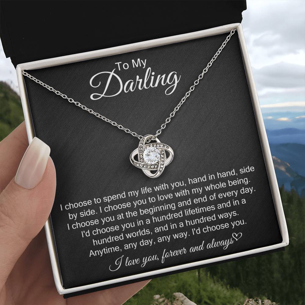 Love Knot Necklace: I Choose You