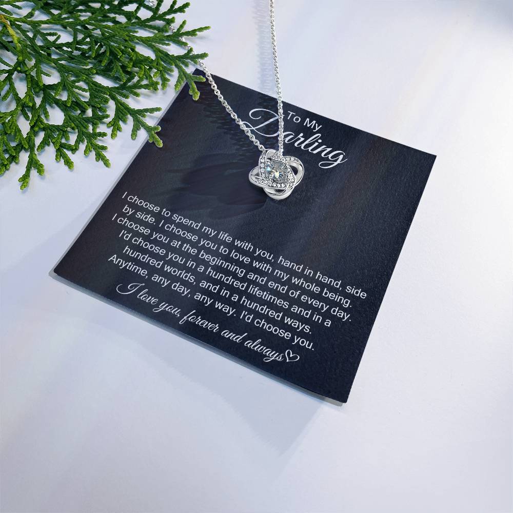 Love Knot Necklace: I Choose You