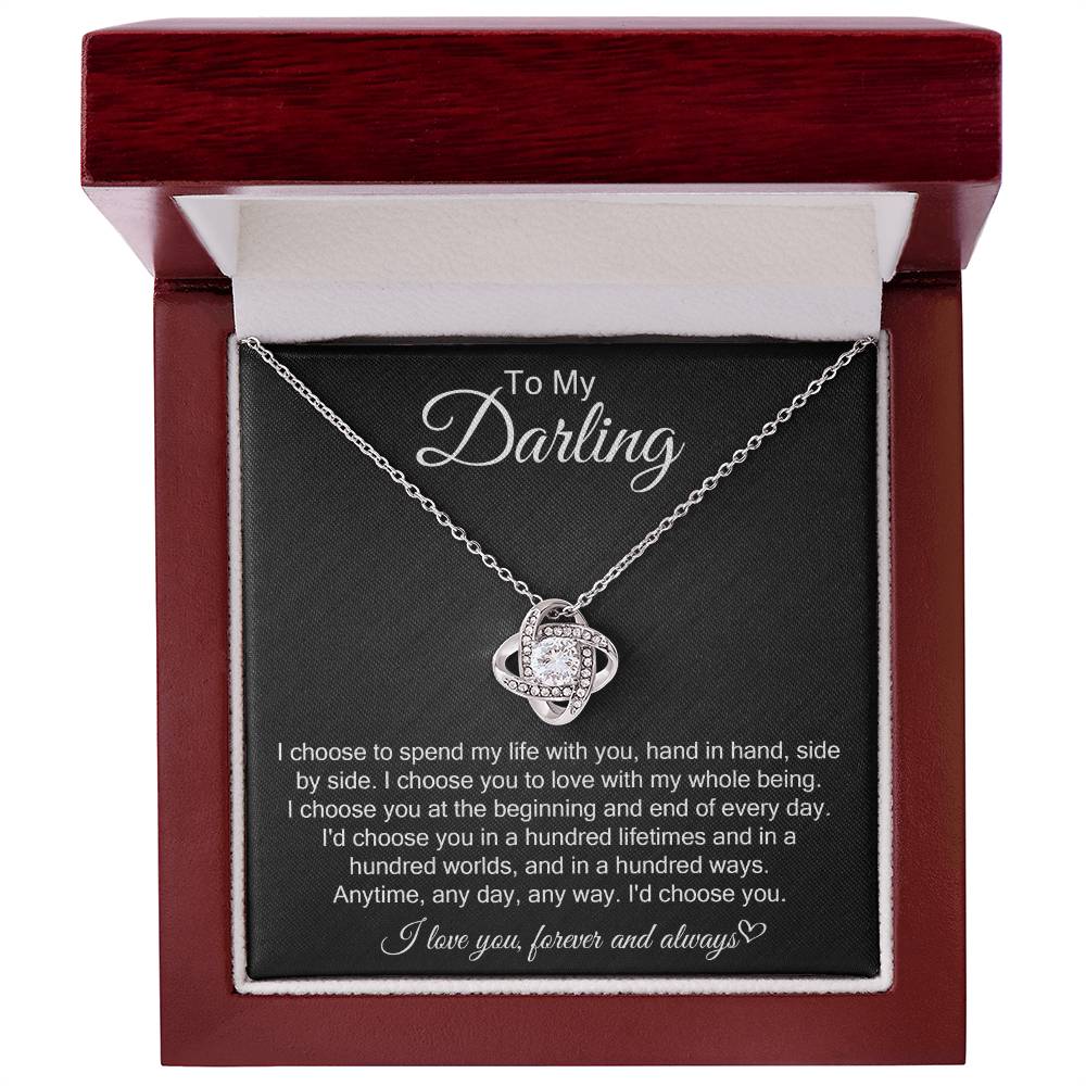 Love Knot Necklace: I Choose You