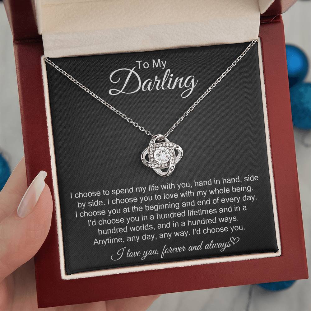 Love Knot Necklace: I Choose You