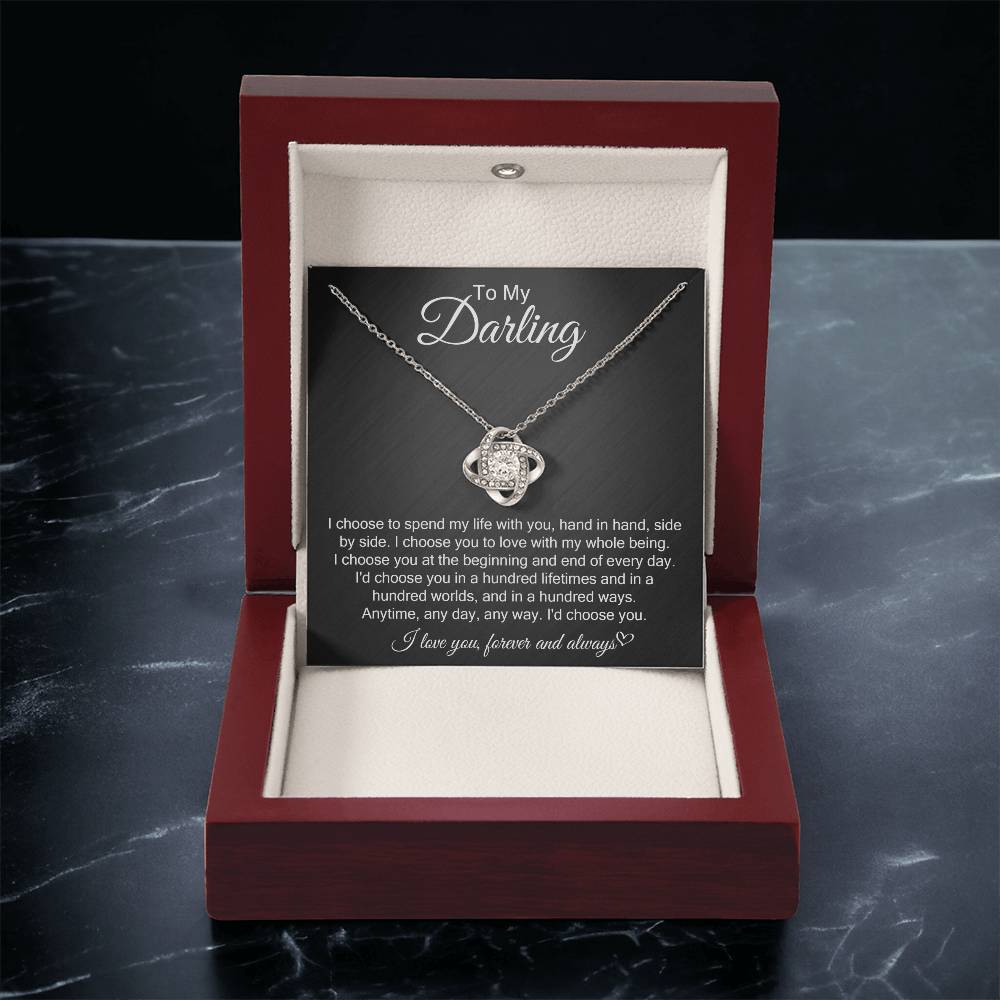 Love Knot Necklace: I Choose You