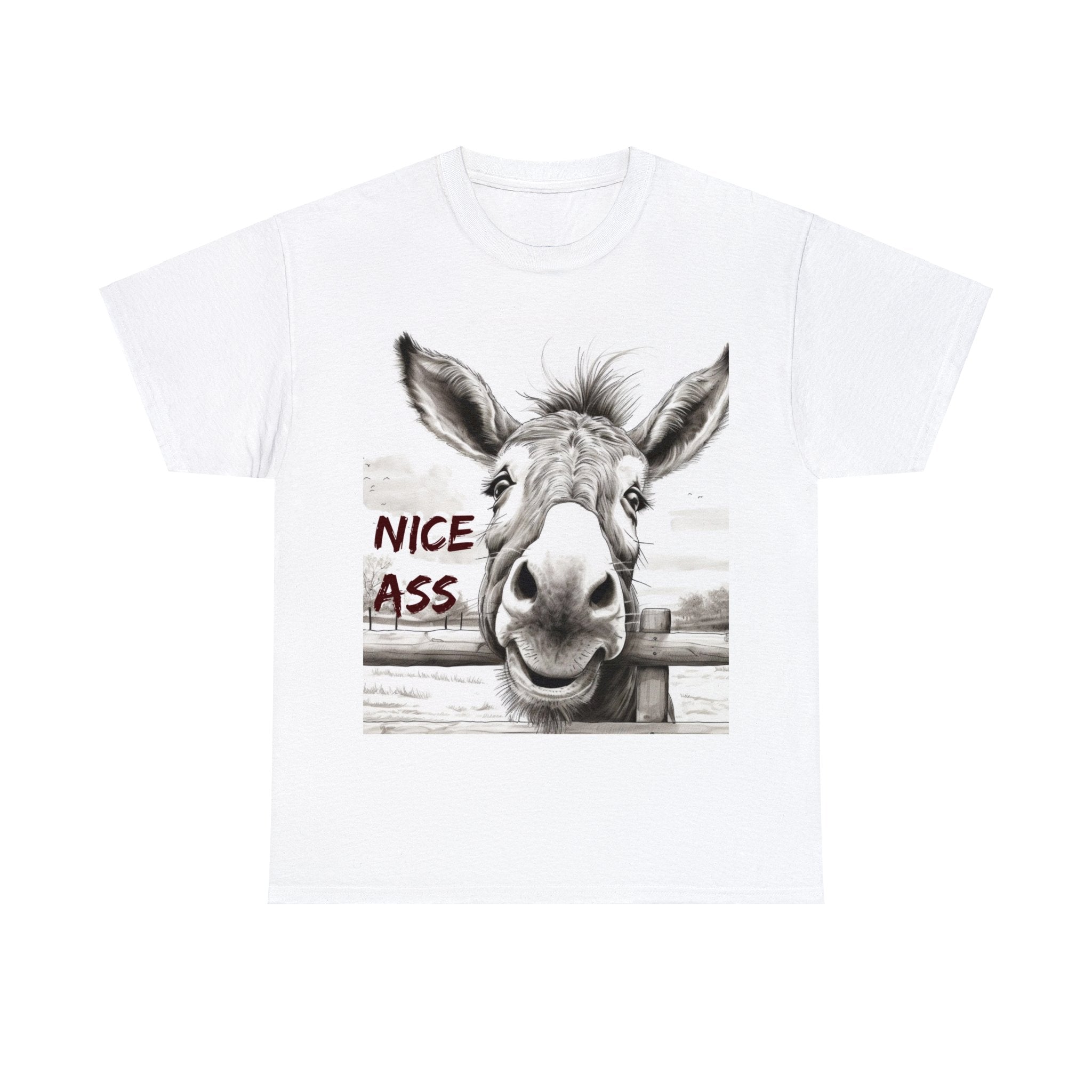 Funny Donkey 100% Cotton Unisex Heavy Tee