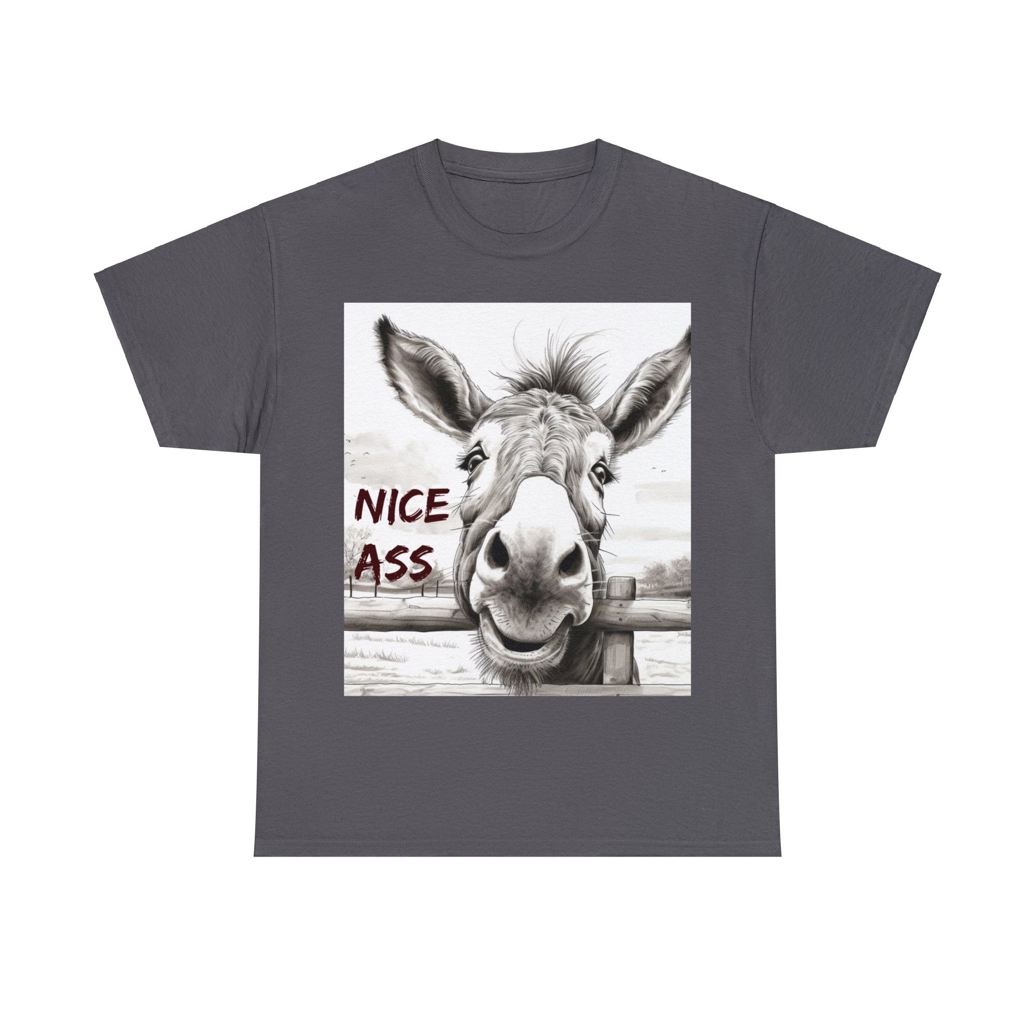 Funny Donkey 100% Cotton Unisex Heavy Tee