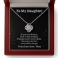 To My Daughter – Love Knot Necklace
