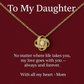To My Daughter – My Love Goes With You Always - Love Knot Necklace.