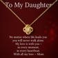 To My Daughter – My Love Will Follow You Always - Love Knot Necklace