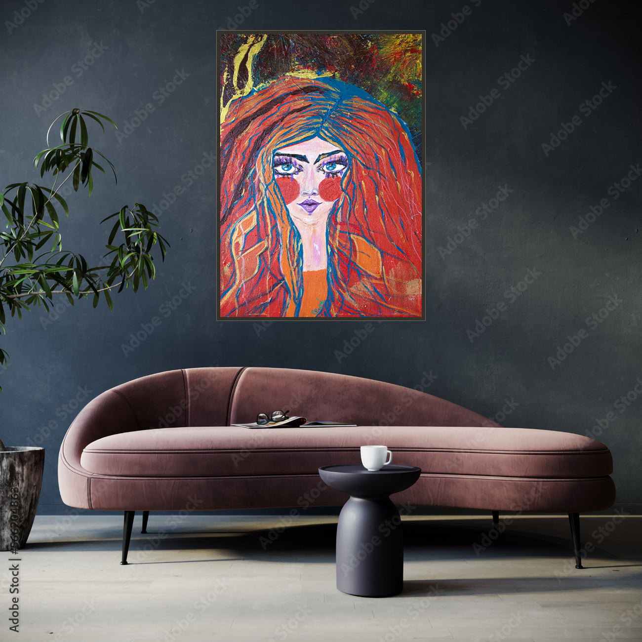 Eblouie par la nuit - Canvas Print