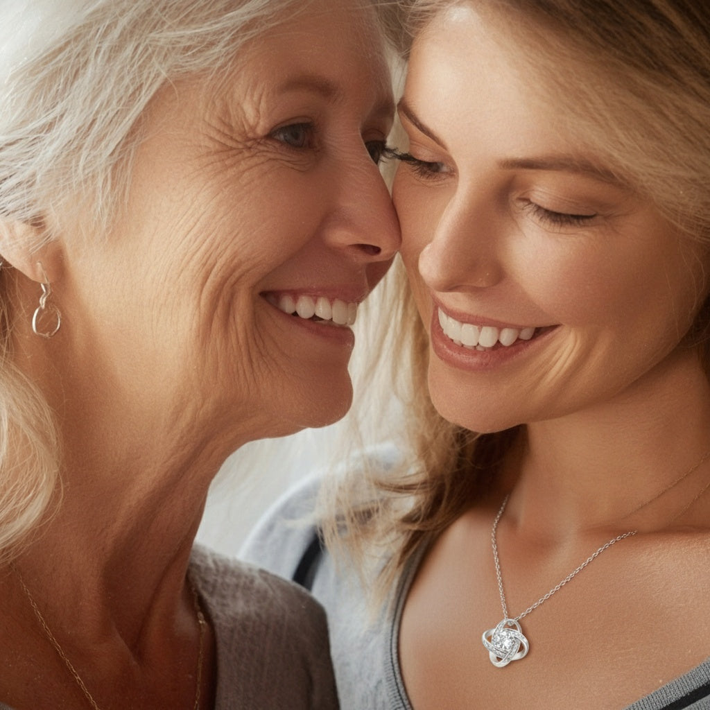 To My Daughter – My Love Will Follow You Always - Love Knot Necklace