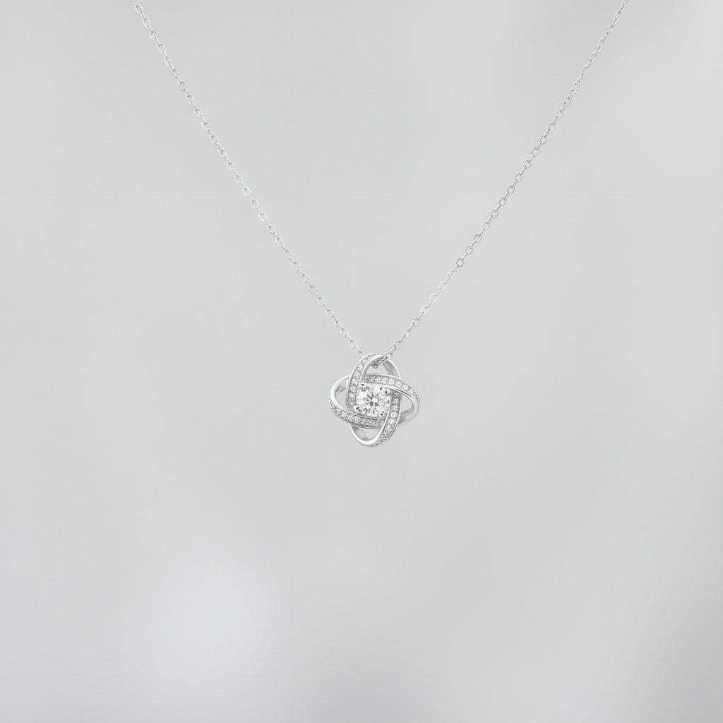 To My Daughter – My Love Will Follow You Always - Love Knot Necklace