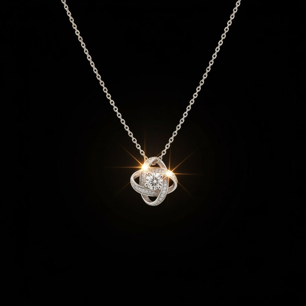 To My Daughter – My Love Will Follow You Always - Love Knot Necklace