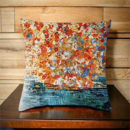 Flower Of Music Throw Pillow