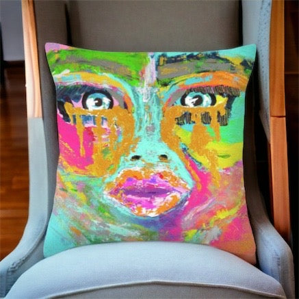 Golden Tears of Joy - Throw Pillow