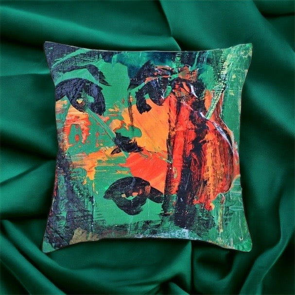 Abstract Face - Throw Pillow