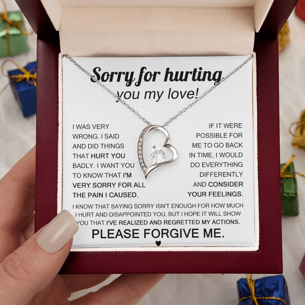 Sorry For Hurting You My Love, Forever Love Necklace