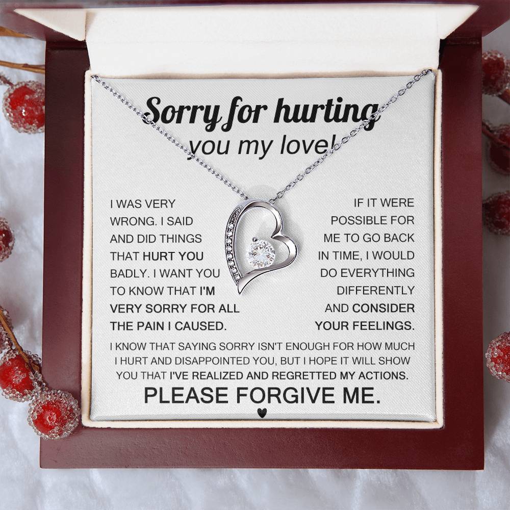 Sorry For Hurting You My Love, Forever Love Necklace