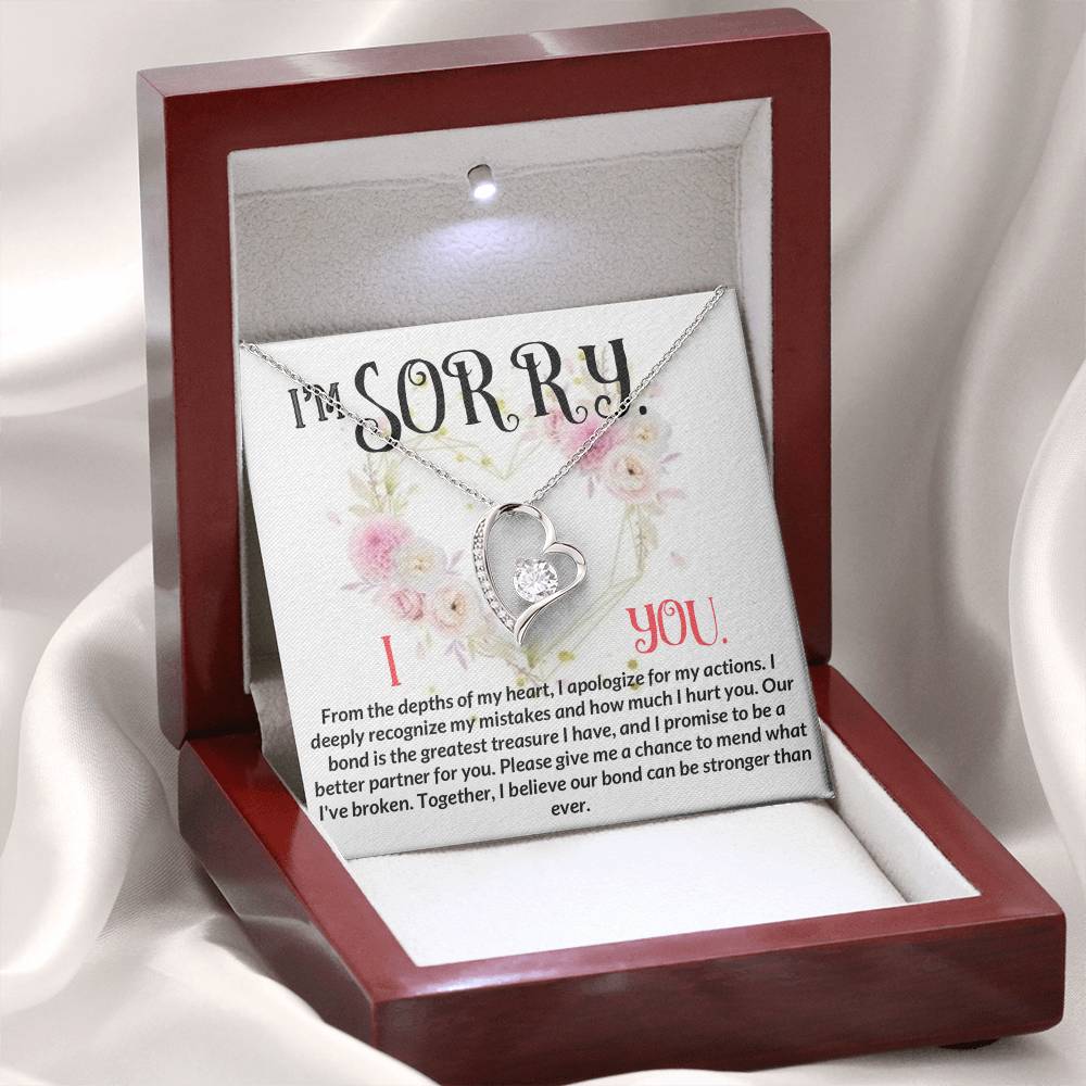 I'm Sorry. I Love You -From the depths Of My Heart Necklace