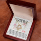 I'm Sorry. I Love You -From the depths Of My Heart Necklace