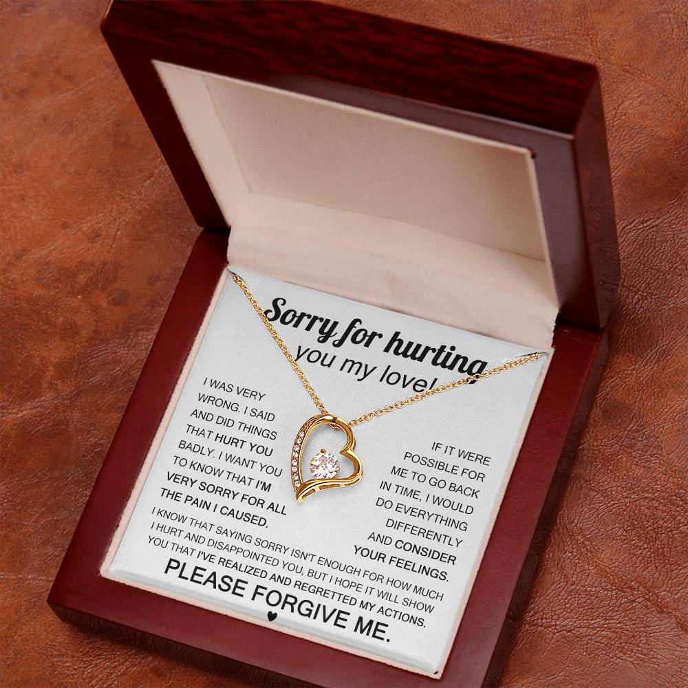 Sorry For Hurting You My Love, Forever Love Necklace