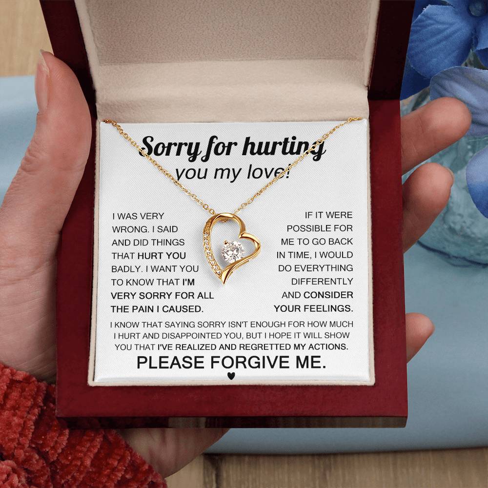 Sorry For Hurting You My Love, Forever Love Necklace