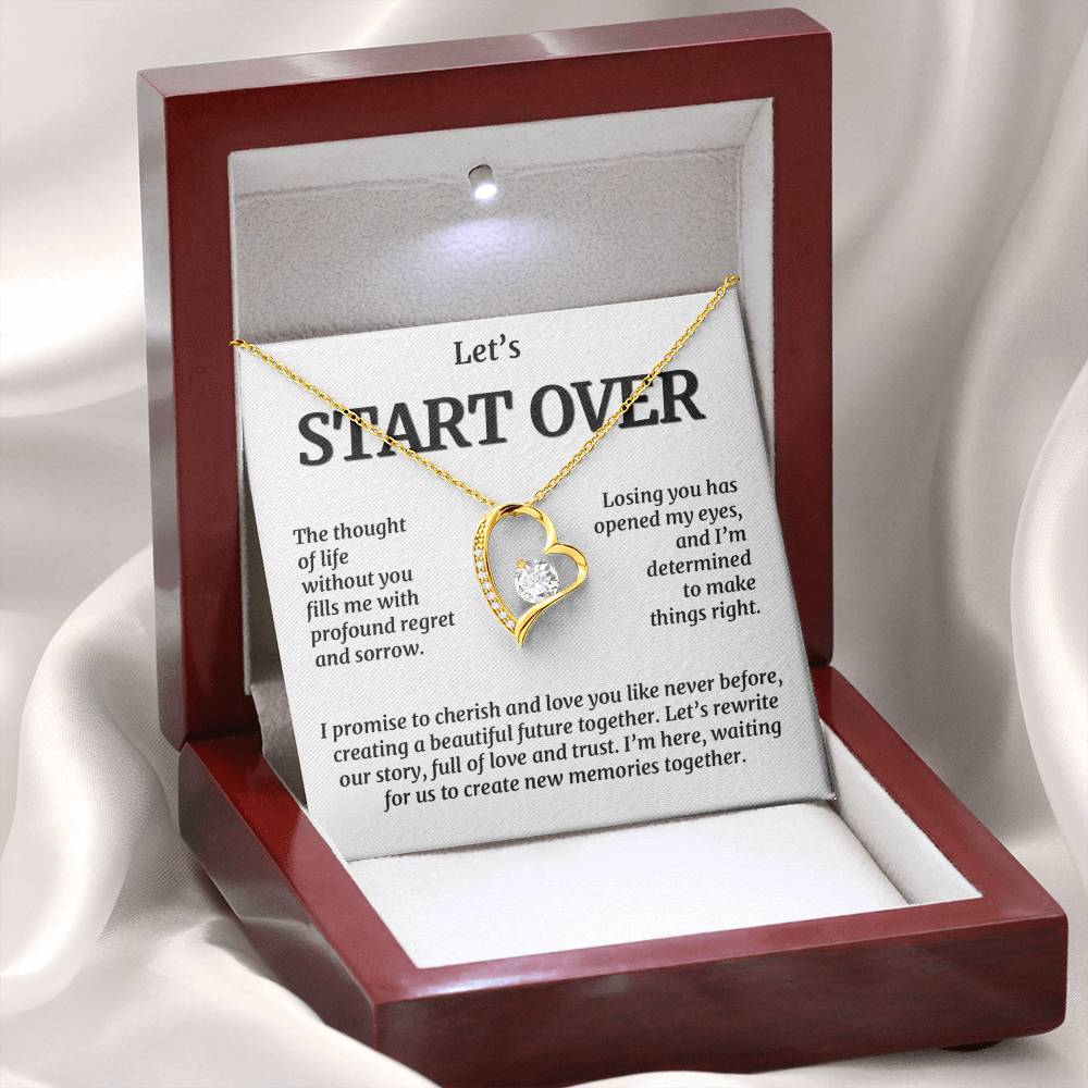 Let's Start Over, Forever Love Necklace