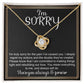 I'm Truly Sorry,Love Knot Necklace, Love You Always
