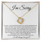 I'm Sorry, I Will Always Love You, Forever Love Necklace