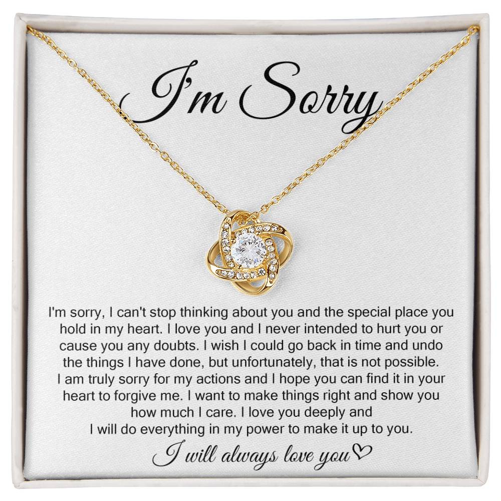 I'm Sorry, I Will Always Love You, Forever Love Necklace