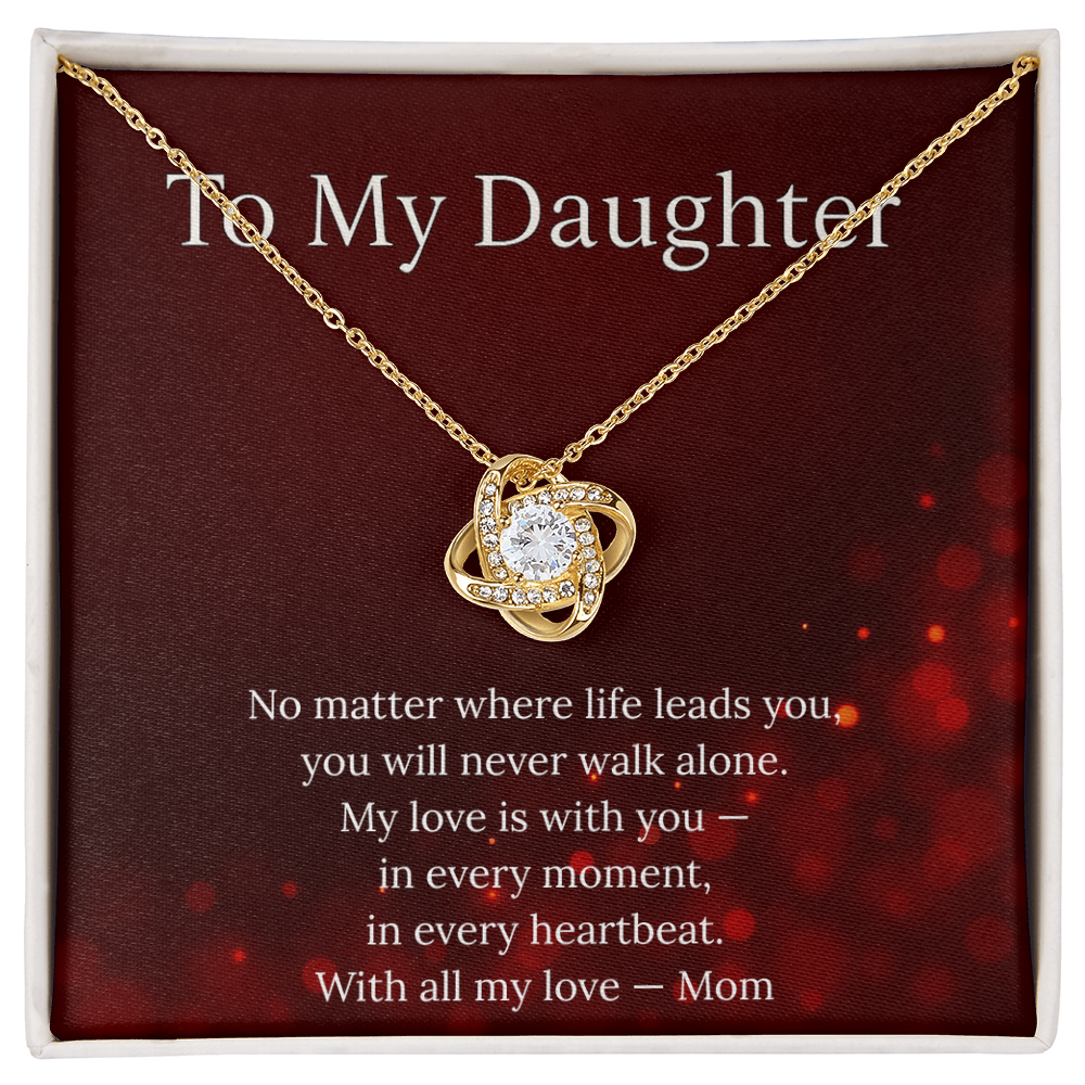 Beautiful Gift for Daughter From Mom – “You Will Never Walk Alone” Necklace