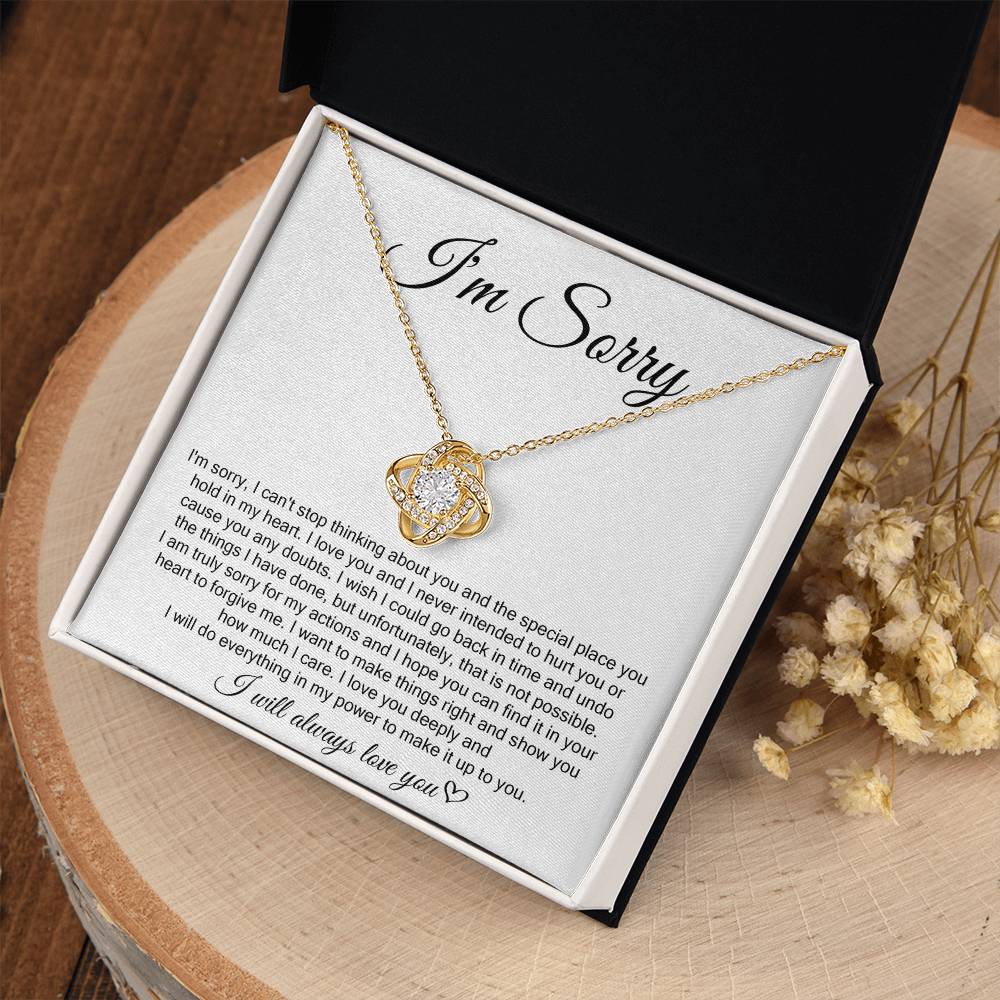 I'm Sorry, I Will Always Love You, Forever Love Necklace