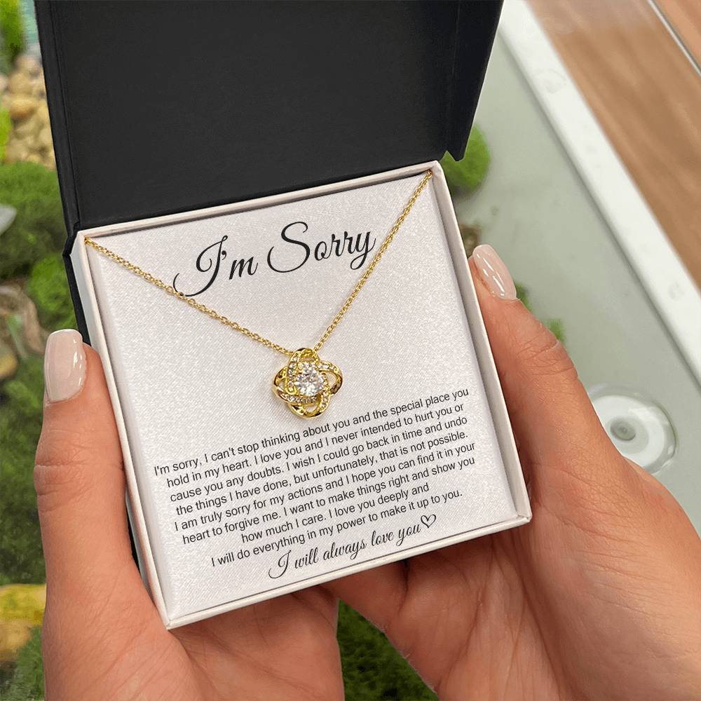 I'm Sorry, I Will Always Love You, Forever Love Necklace