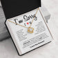 Gift for Her 'I Can't Live Without You' Gold Love Knot Necklace