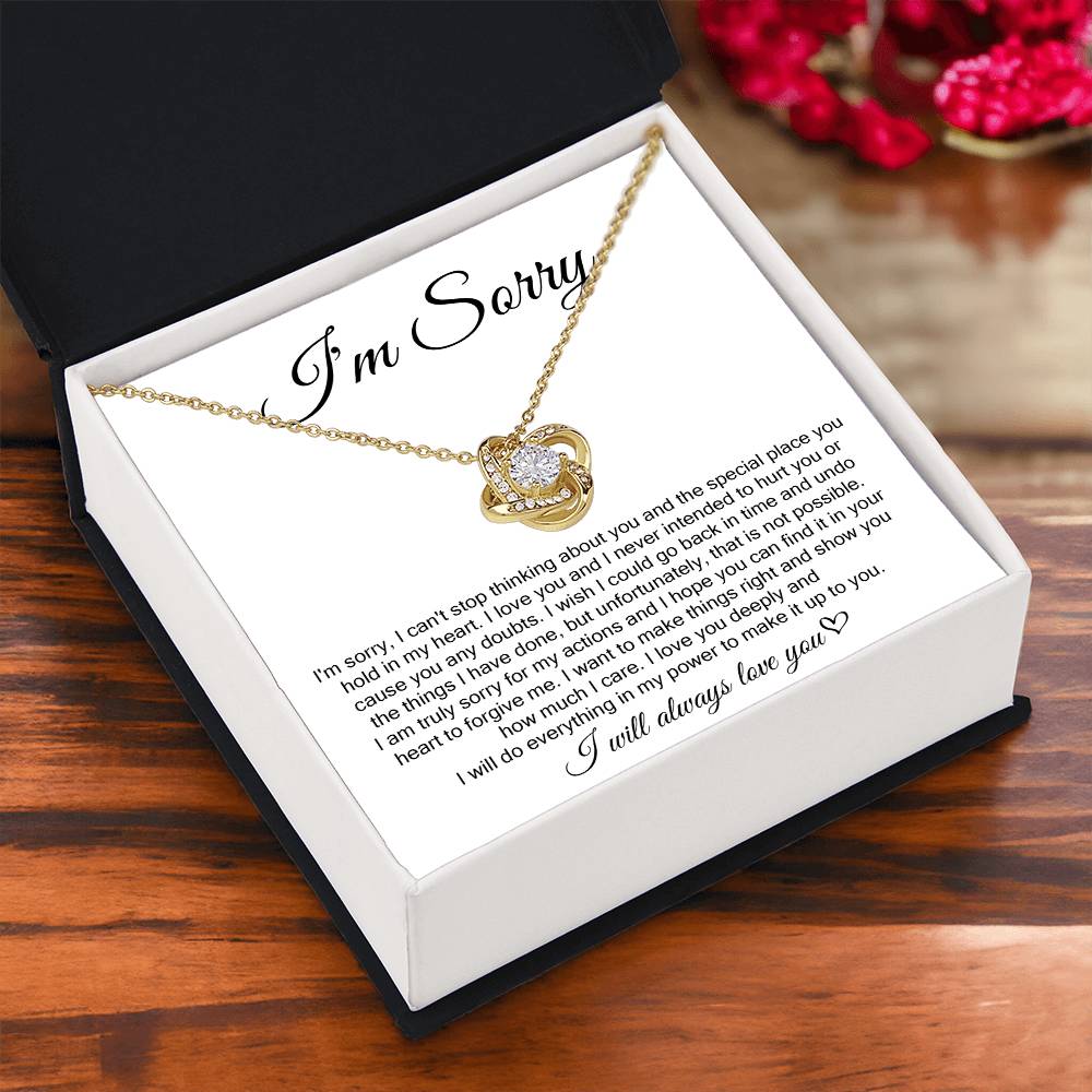 I'm Sorry, I Will Always Love You, Forever Love Necklace