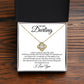Love Knot Necklace.Darling I Love You