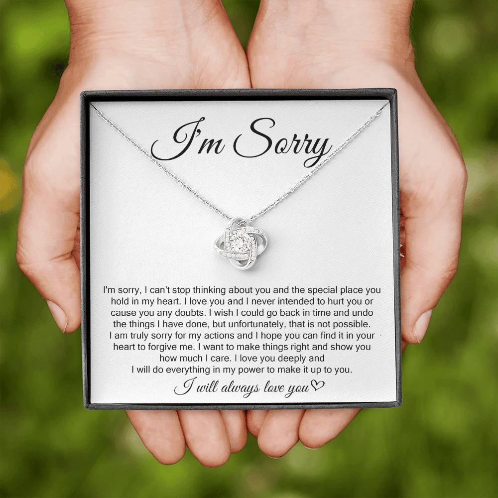 I'm Sorry, I Will Always Love You, Forever Love Necklace