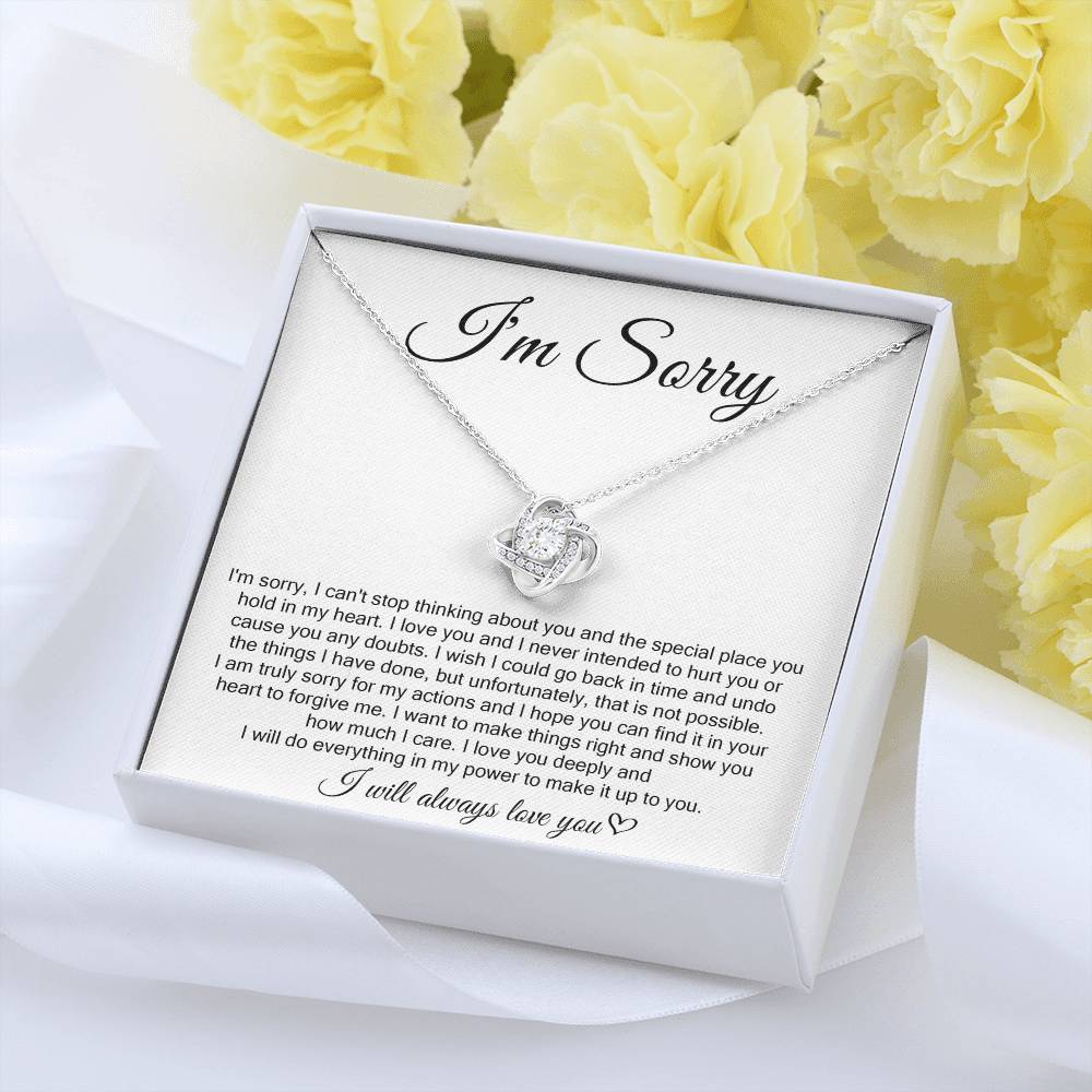 I'm Sorry, I Will Always Love You, Forever Love Necklace