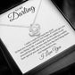 Love Knot Necklace.Darling I Love You