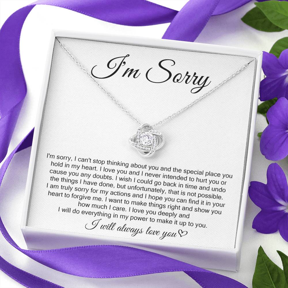 I'm Sorry, I Will Always Love You, Forever Love Necklace