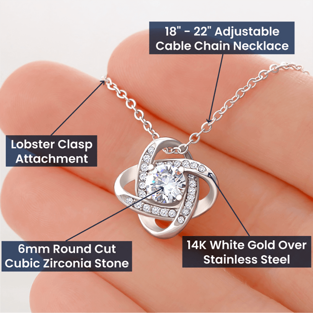 Love Knot Necklace:  I Choose You