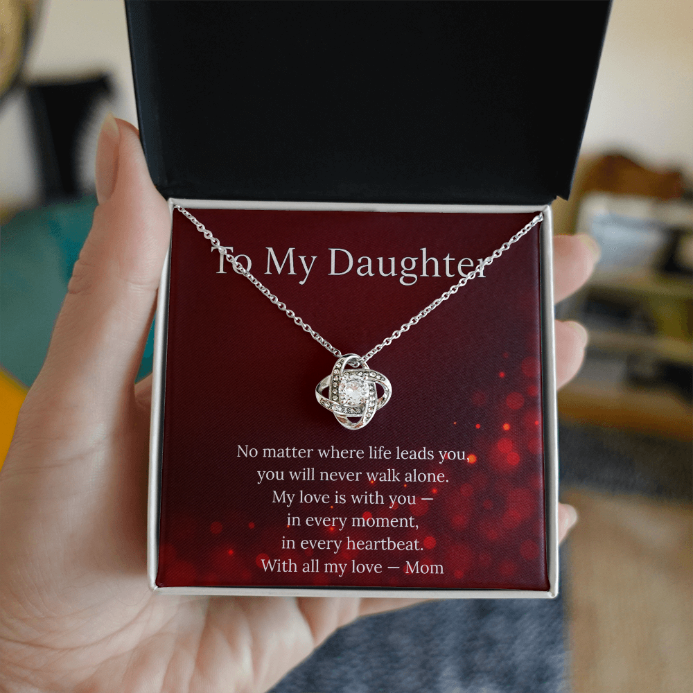 Beautiful Gift for Daughter From Mom – “You Will Never Walk Alone” Necklace