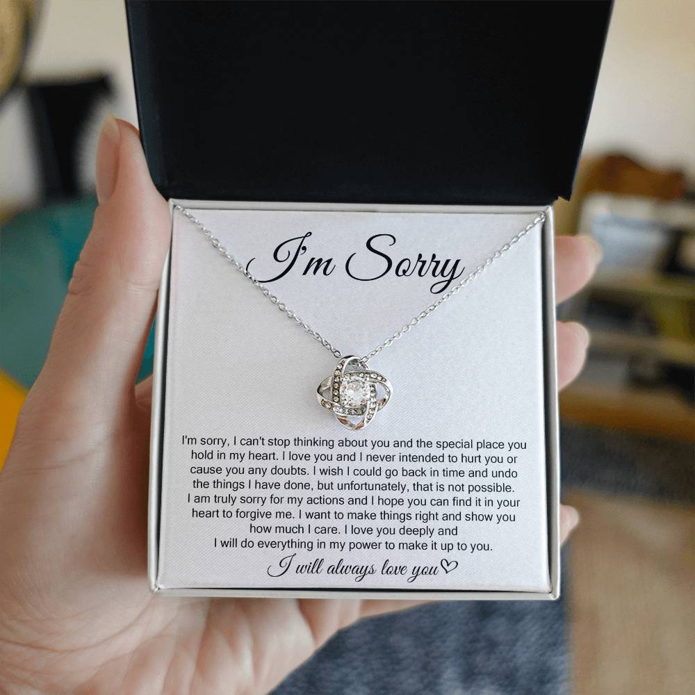 I'm Sorry, I Will Always Love You, Forever Love Necklace