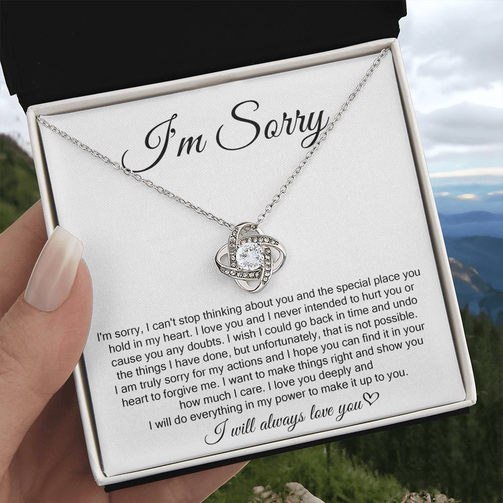 I'm Sorry, I Will Always Love You, Forever Love Necklace