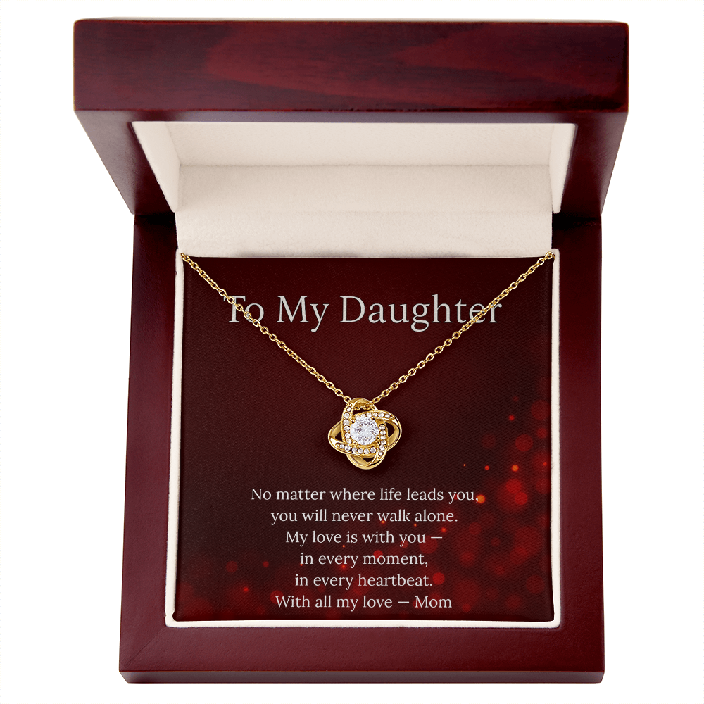 Beautiful Gift for Daughter From Mom – “You Will Never Walk Alone” Necklace