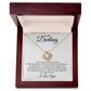 Love Knot Necklace.Darling I Love You