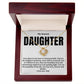 To My Dear Daughter, Your Place in My Heart - Love Knot Necklace, Dad