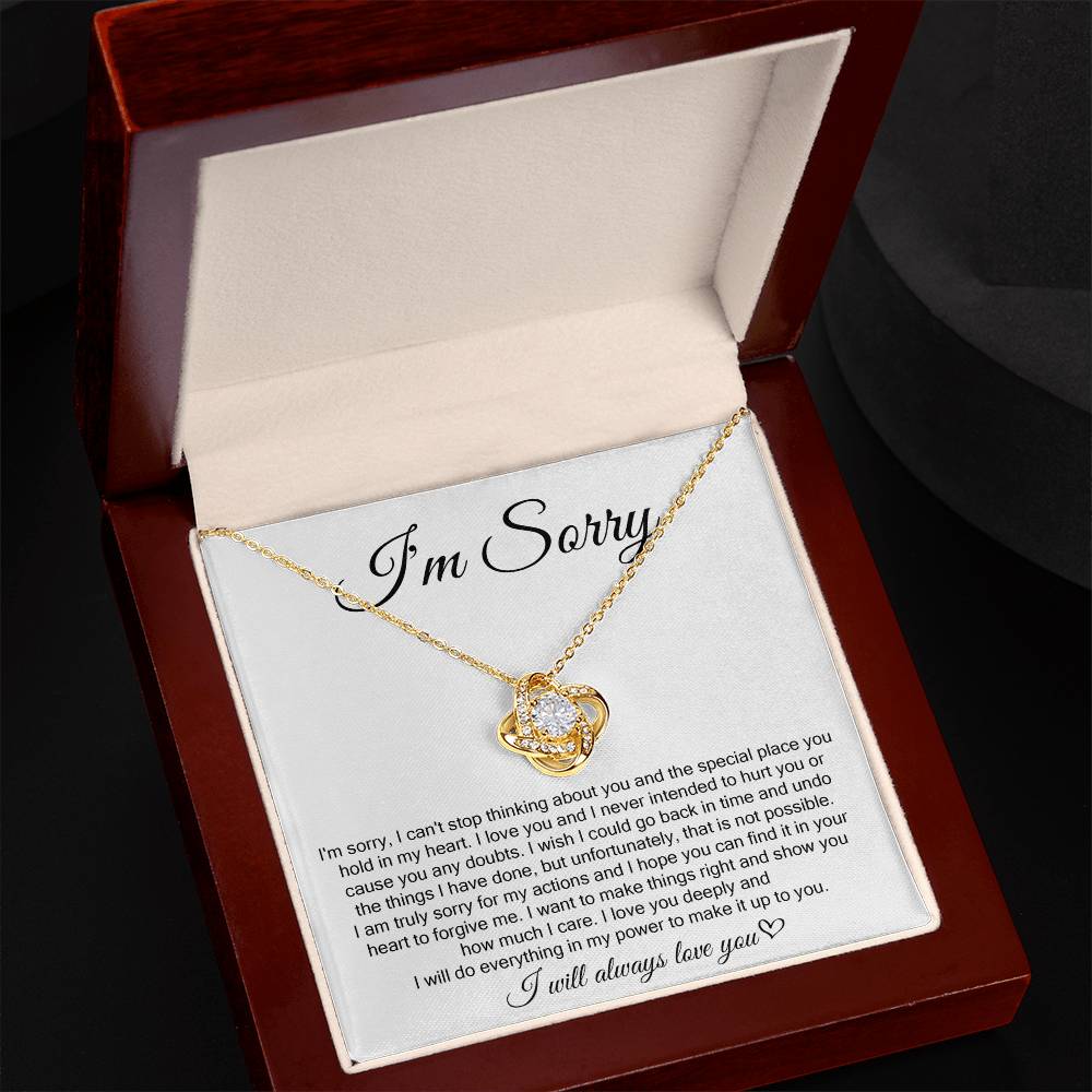 I'm Sorry, I Will Always Love You, Forever Love Necklace